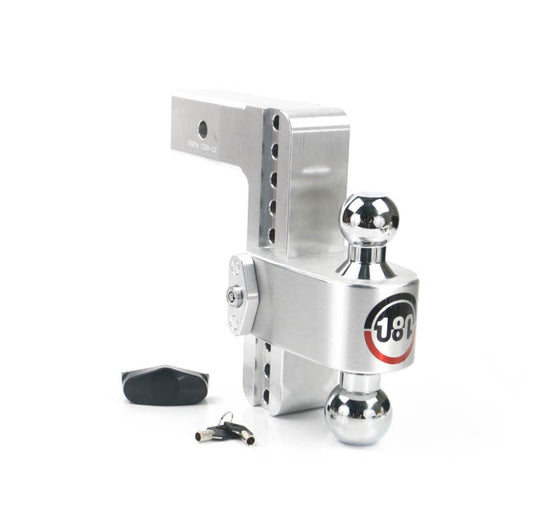 Weigh Safe 180 Hitch 8in Drop Hitch & 2.5in Shank (10K/18.5K GTWR) - Aluminum - Racecraft Industries