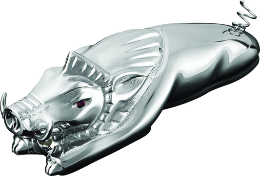 Kuryakyn Wild Boar Fender Ornament Chrome - Racecraft Industries