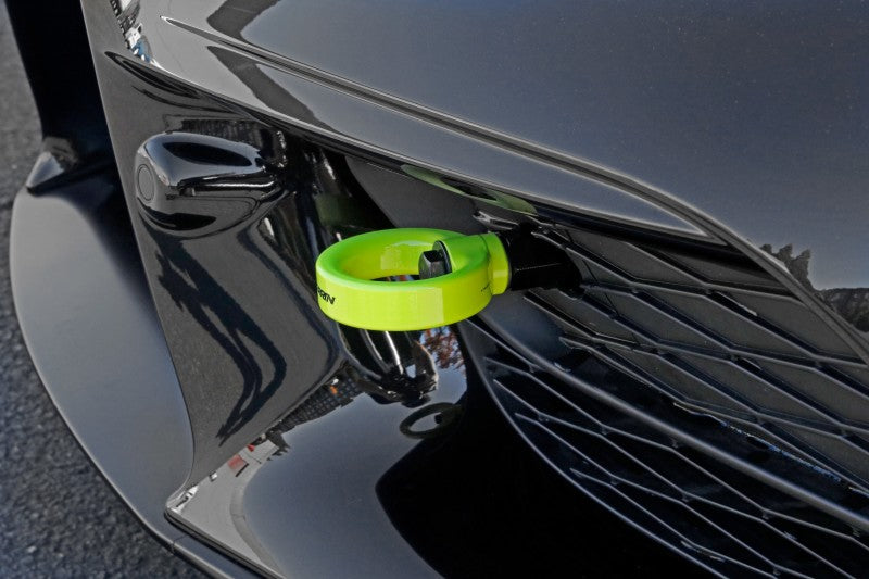 Perrin 2020 Toyota Supra Tow Hook Kit (Front) - Neon Yellow - Racecraft Industries