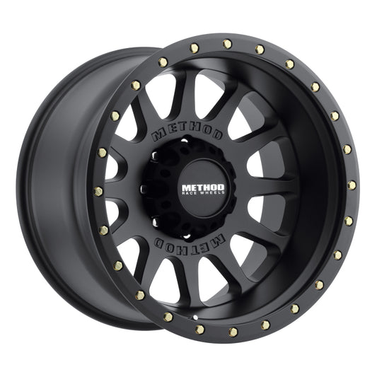 Method MR605 NV 20x10 -24mm Offset 8x180 124.1mm CB Matte Black Wheel - Racecraft Industries