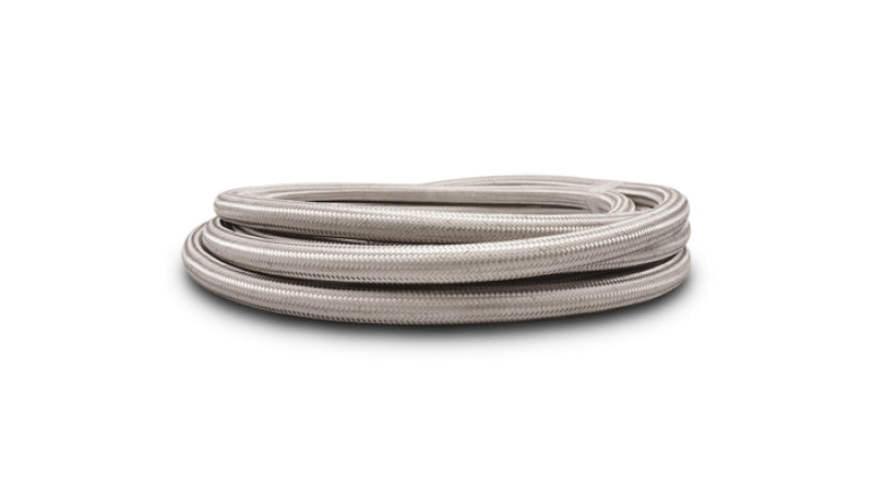 Vibrant -8 AN SS Braided Flex Hose (5 foot roll) - Racecraft Industries