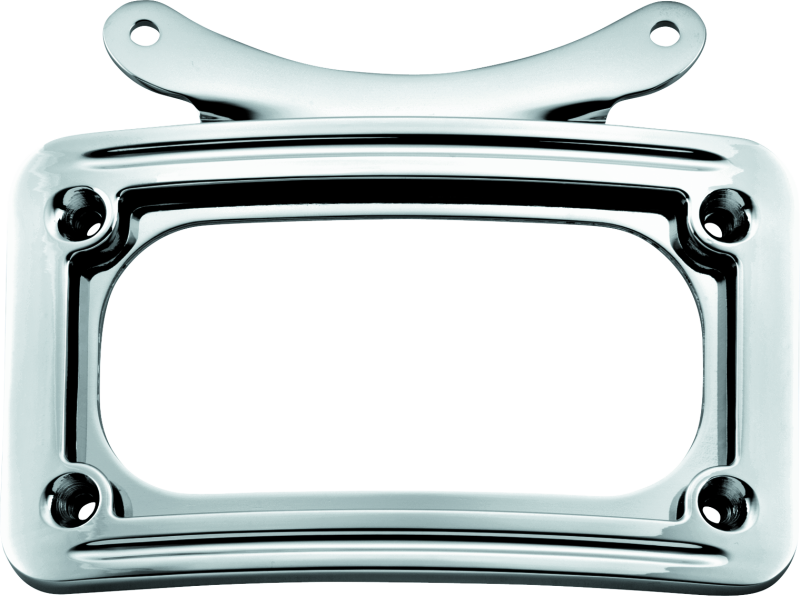 Kuryakyn Curved License Plate Frame Chrome - Racecraft Industries