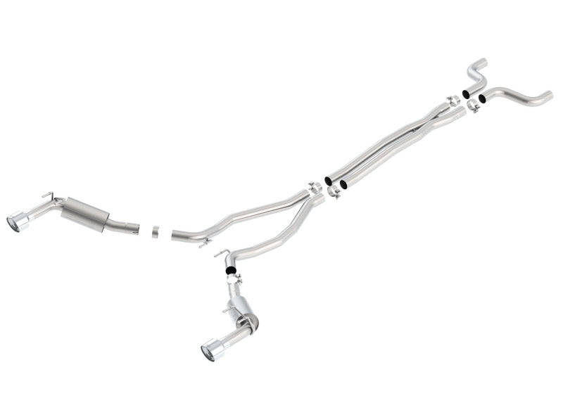 Borla 14-15 Chevy Camaro SS 6.2L V8 Single Split Rear Exit S-Type Catback Exhaust - Racecraft Industries