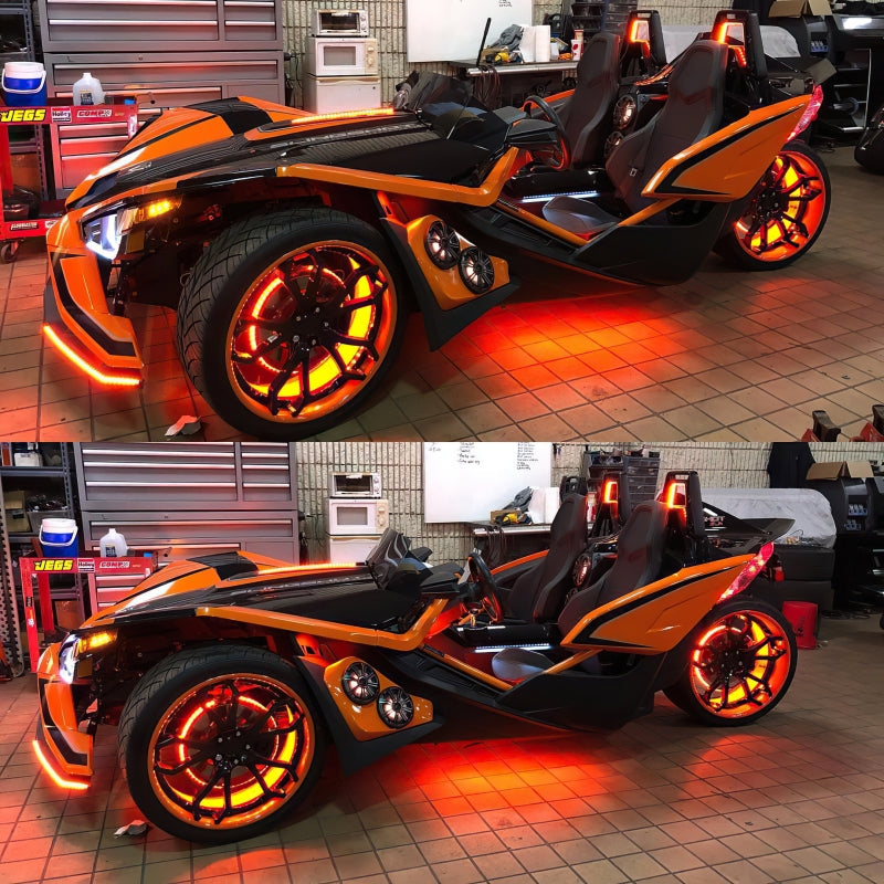 Oracle LED Illuminated Wheel Rings - ColorSHIFT No Remote - ColorSHIFT No Remote SEE WARRANTY - Racecraft Industries