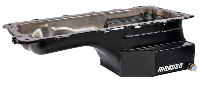 Moroso Ford 4.6/5.4L (w/Rear Sump) Road Race Baffled Wet Sump 8qt 6.5in Steel Oil Pan - Racecraft Industries