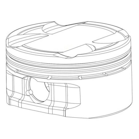 CP Piston & Ring Set for Nissan VR38DETT - Bore (95.5mm) - Size (STD) - CR (9.0) - Racecraft Industries