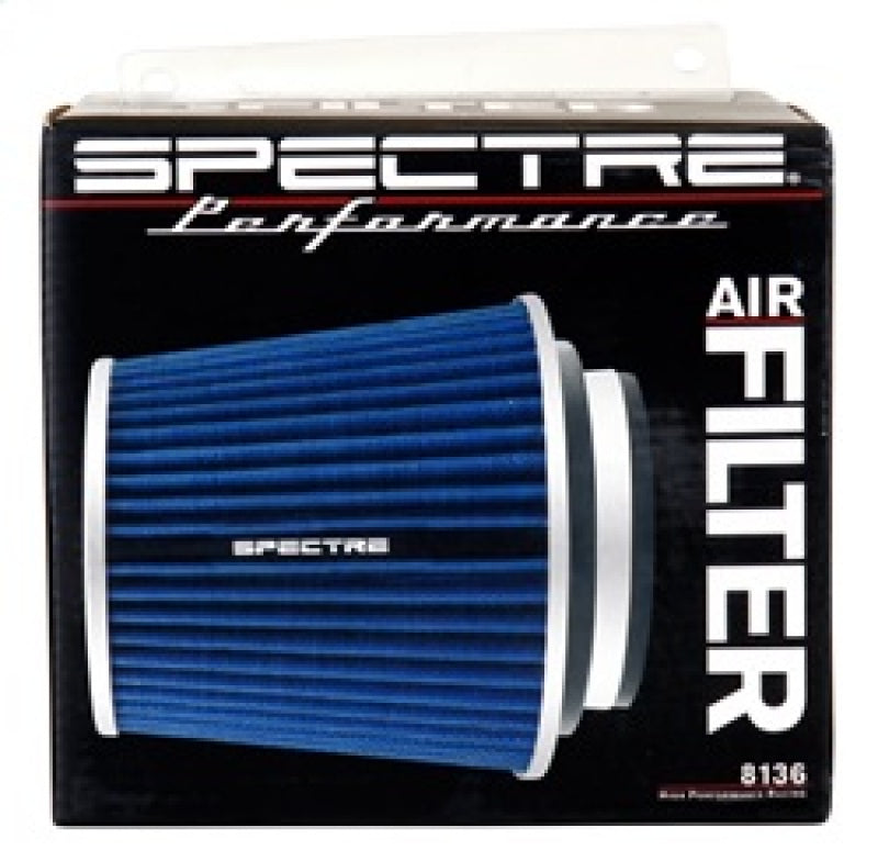 Spectre Adjustable Conical Air Filter 5-1/2in. Tall (Fits 3in. / 3-1/2in. / 4in. Tubes) - Blue - Racecraft Industries
