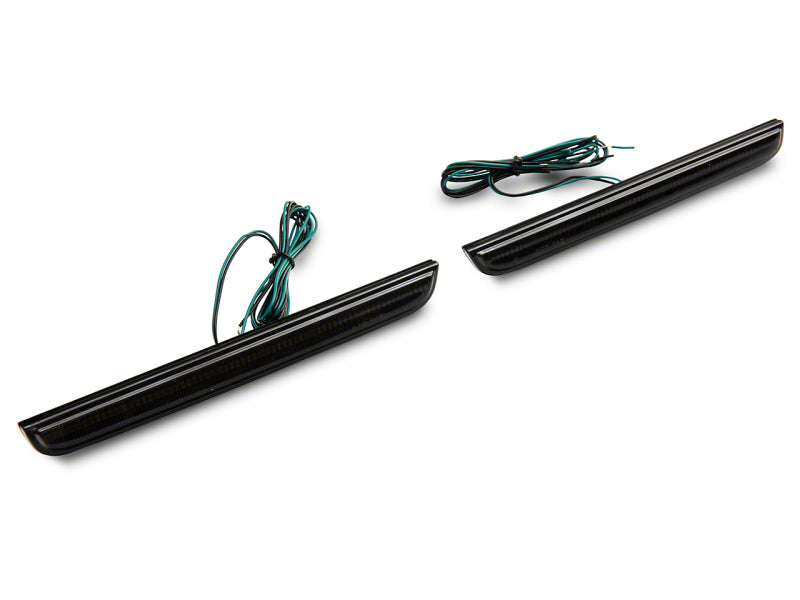 Raxiom 15-23 Dodge Challenger Axial Series LED Rear Bumper Reflector Lamps- Smoked - Racecraft Industries