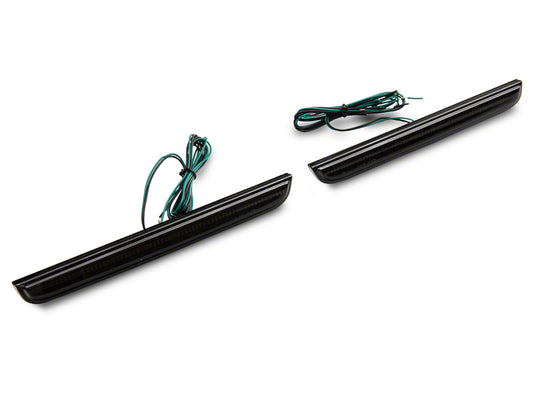 Raxiom 15-23 Dodge Challenger Axial Series LED Rear Bumper Reflector Lamps- Smoked - Racecraft Industries