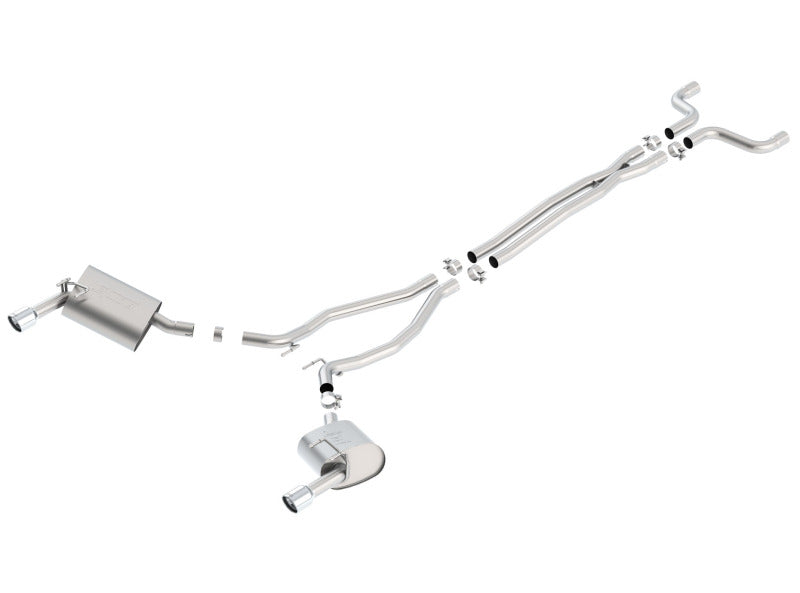 Borla 14-15 Camaro 3.6L V6 Single Split Rear Exit Touring Catback Exhaust - Racecraft Industries