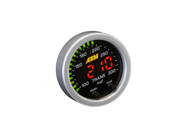 AEM X-Series Temperature 100-300F Gauge Kit (ONLY Black Bezel and Water Temp. Faceplate) - Racecraft Industries