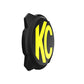 KC HiLiTES 6in. Hard Cover for Gravity Pro6 LED Lights (Single) - Black w/Yellow KC Logo - Racecraft Industries