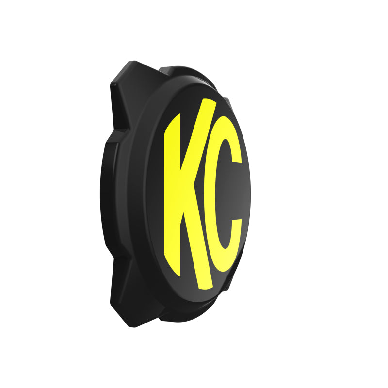 KC HiLiTES 6in. Hard Cover for Gravity Pro6 LED Lights (Single) - Black w/Yellow KC Logo - Racecraft Industries