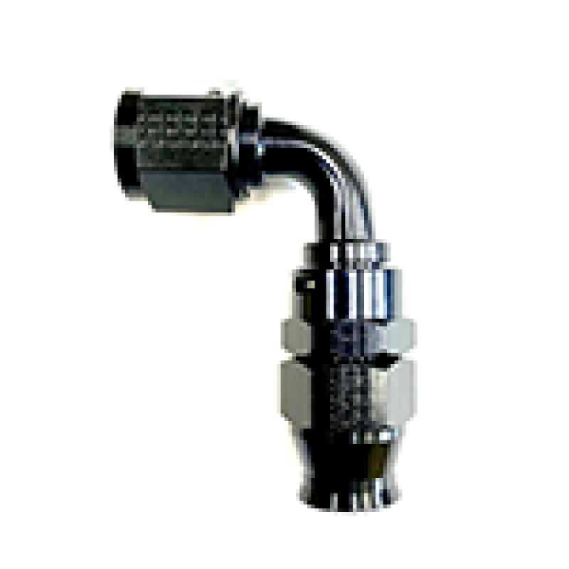 Fragola -10AN Real Street x 90 Degree Hose End Black For PTFE Hose - Racecraft Industries