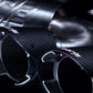Borla 2020 Chevrolet Corvette C8 6.2L ATAK 3in Exhaust System Dual Round Angle Cut Carbon Fiber Tips - Racecraft Industries