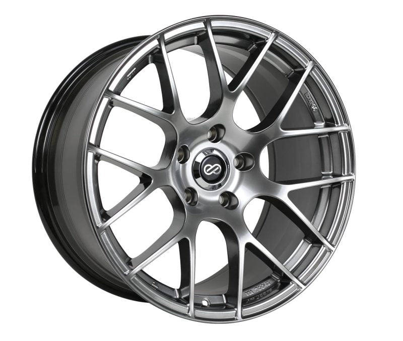 Enkei Raijin 18x8 40mm Offset 5x114.3 Bolt Pattern 72.6 Bore Dia Hyper Silver Wheel - Racecraft Industries