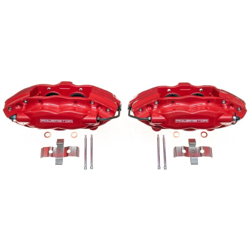 Power Stop 05-10 Chrysler 300 Rear Red Calipers w/o Brackets - Pair - Racecraft Industries