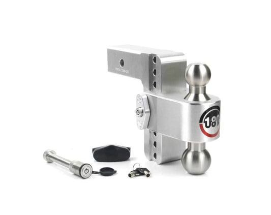 Weigh Safe 180 Hitch 6in Drop Hitch & 2.5in Shank (10K/18.5K GTWR) w/WS05 - Aluminum - Racecraft Industries
