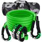 Rhino USA 7/8In X 30Ft Kinetic Rope Recovery Kit W/Soft Shackles (Green) - Racecraft Industries