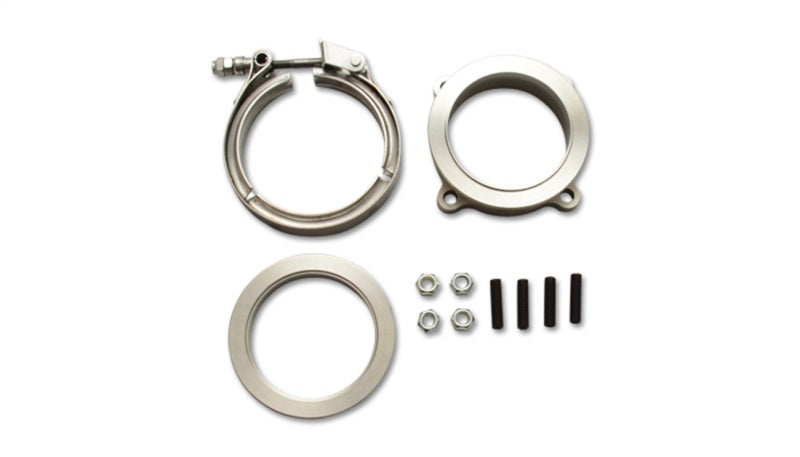 Vibrant GT Series Turbo Adapter 3in 4 Bolt to 3in V-Band Flange w/ V-Band & V-Band Clamp - Racecraft Industries