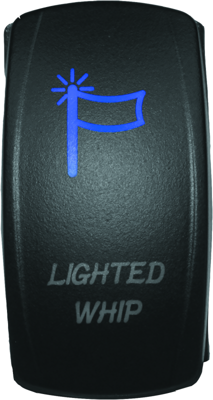 DragonFire Racing Lighted Switch Whip On/Off Blue - Racecraft Industries