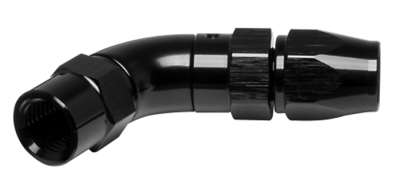 Vibrant -3AN 45 Degree High Flow Hose End Fitting for PTFE Lined Flex Hose - Aluminum - Racecraft Industries