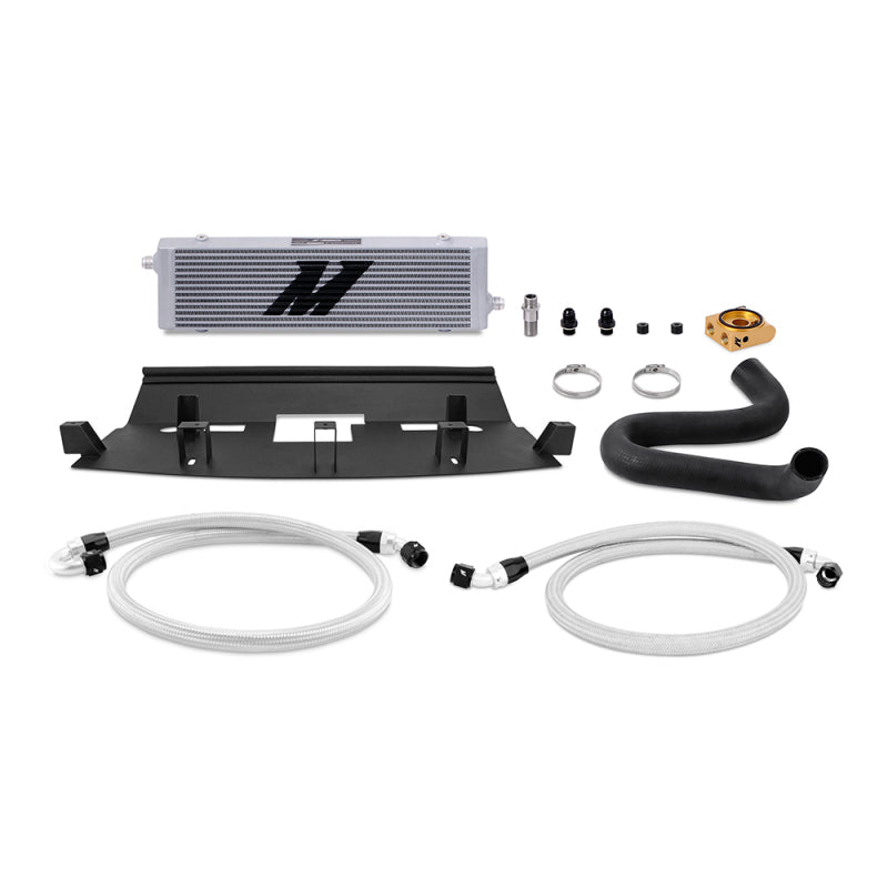 Mishimoto 2018+ Ford Mustang GT Thermostatic Oil Cooler Kit - Silver - Racecraft Industries
