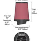 K&N Round Tapered Universal Air Filter 3.5in Flange ID / 5.75in Base OD / 3.75in Top OD / 6in H - Racecraft Industries