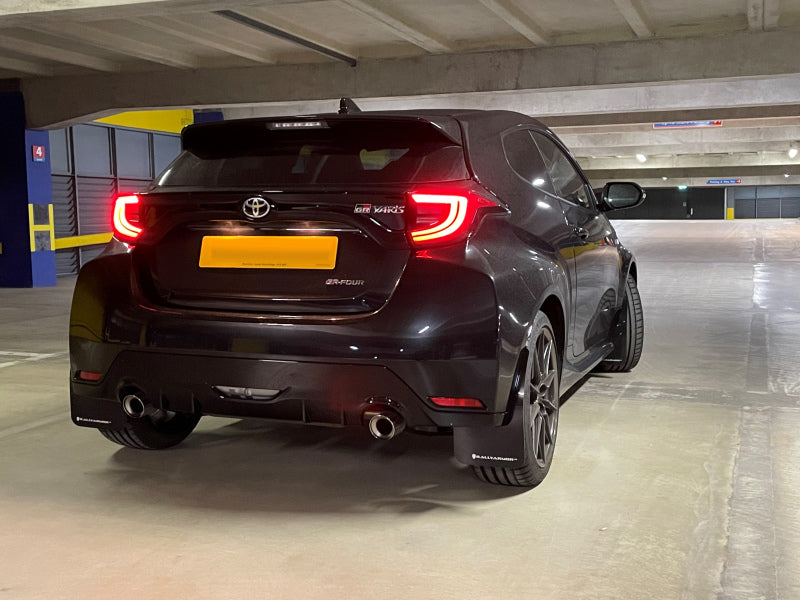 Rally Armor 20-23 Toyota GR Yaris Black Mud Flap w/Grey Logo - Racecraft Industries