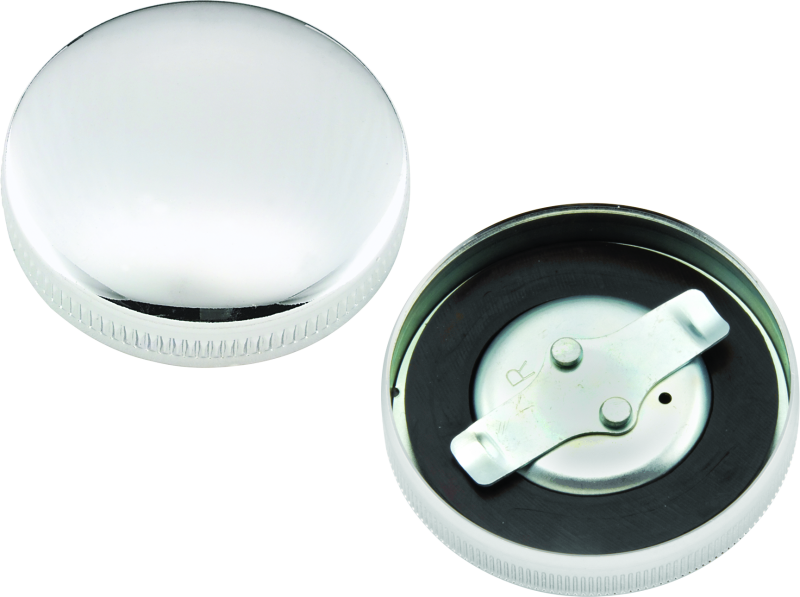 Bikers Choice 36-E73 Chrome Early Nonvent Gas Cap Fatbob Tank Left Side Replaces H-D 61103-65 - Racecraft Industries
