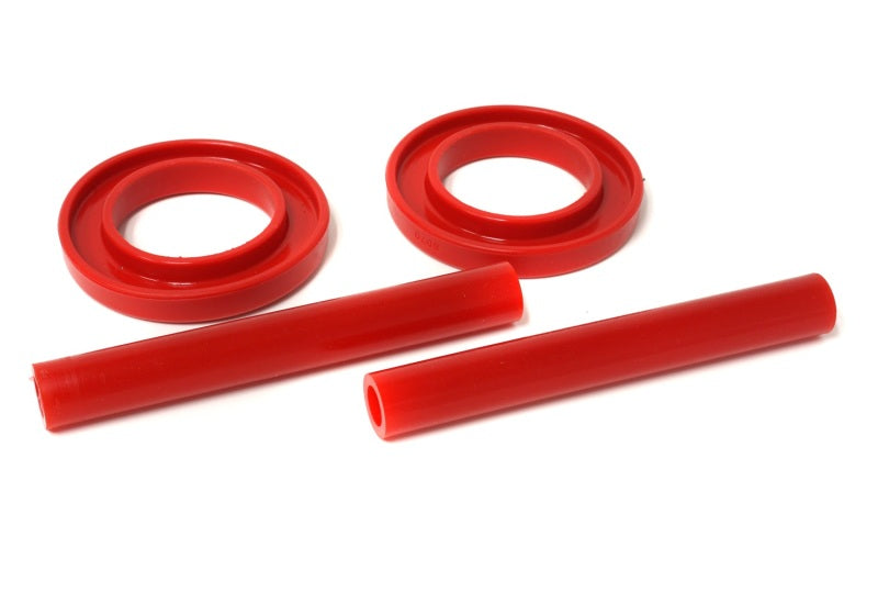 Energy Suspension 83-04 Ford Mustang SVO Red Front Spring Upper & Lower Isolator Set - Racecraft Industries