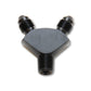 Vibrant -3AN x -3AN x 1/8in NPT Y-Adapter Fitting - Aluminum - Racecraft Industries