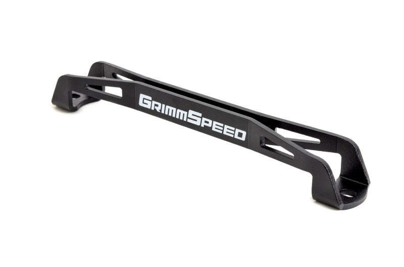 GrimmSpeed 08-18 Subaru WRX/STI Lightweight Battery Tie Down - Black - Racecraft Industries
