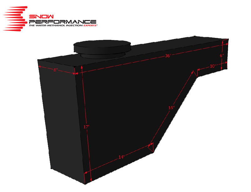 Snow Performance 10 Gallon Tool Box Style Reservoir (Incl Front Bracket & Hardware) - Racecraft Industries