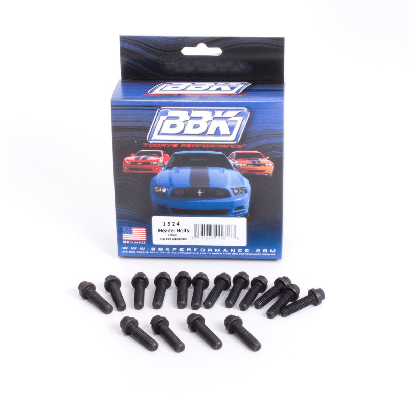 BBK Ford Modular 4.6 5.4 Exhaust Header Bolts 8mm 1.25 x 30mm (16) - Racecraft Industries