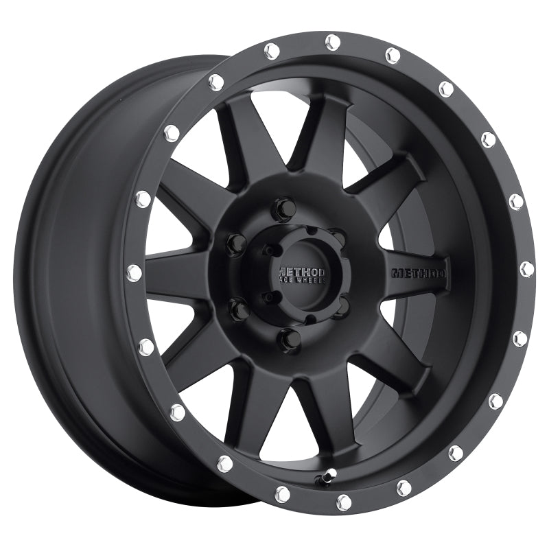 Method MR301 The Standard 15x7 -6mm Offset 6x5.5 108mm CB Matte Black Wheel - Racecraft Industries