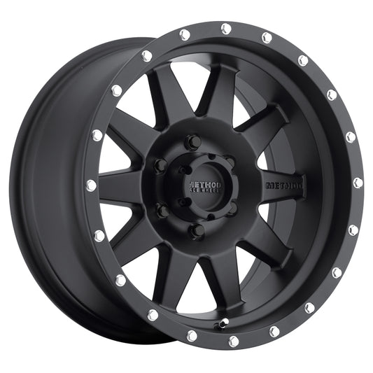 Method MR301 The Standard 15x7 -6mm Offset 6x5.5 108mm CB Matte Black Wheel - Racecraft Industries