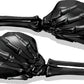 Kuryakyn Skeleton Hand Mirrors Black/Black - Racecraft Industries