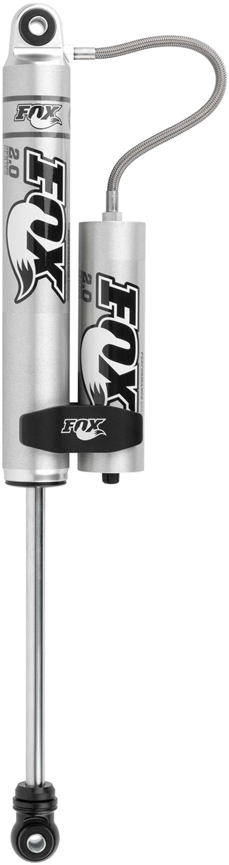 Fox 2.0 Performance Series 10.1in. Smooth Body R/R Shock Aluminum / Std Travel / Eyelet Ends - Black - Racecraft Industries